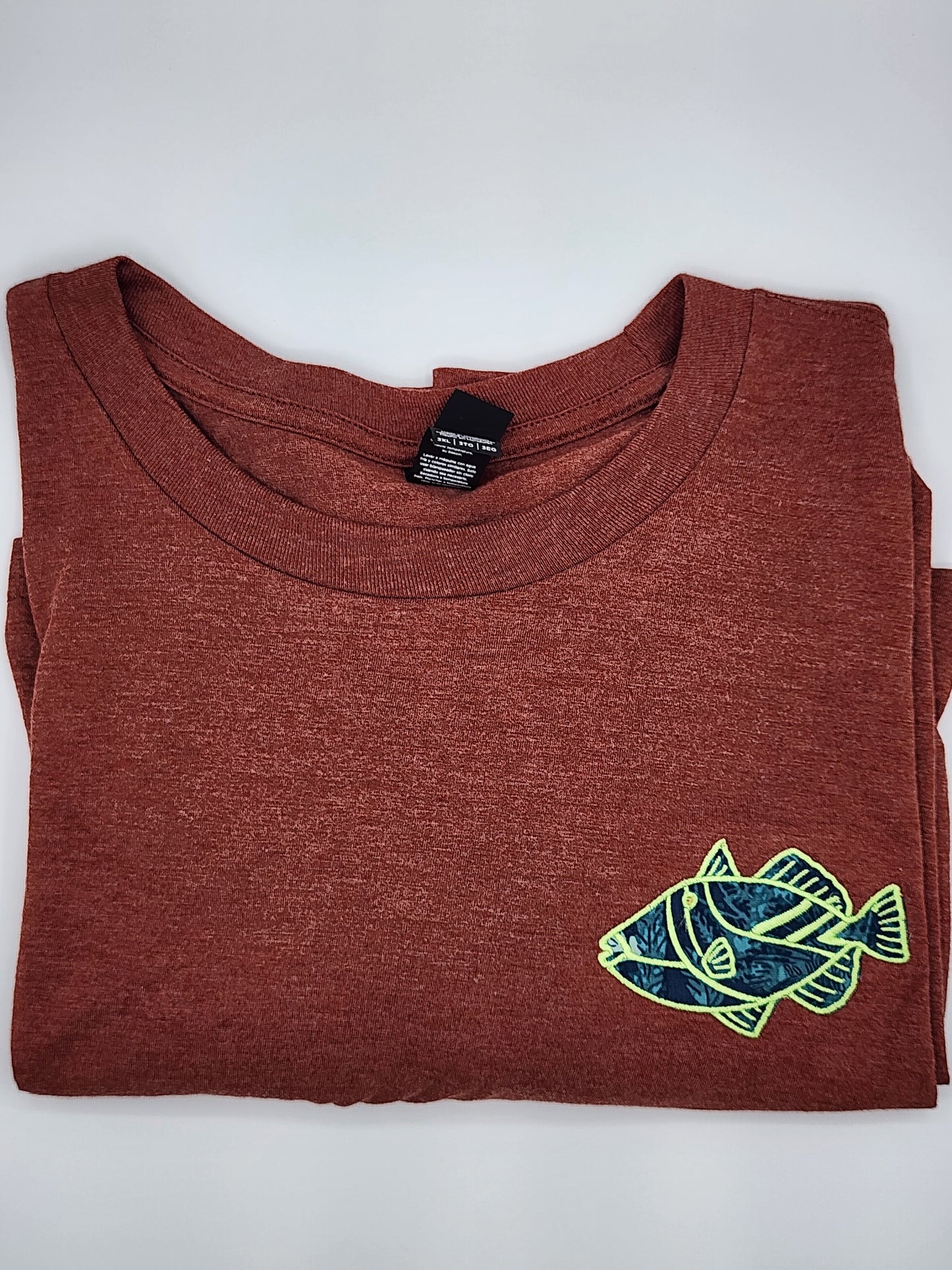 Fish Tee-Russet