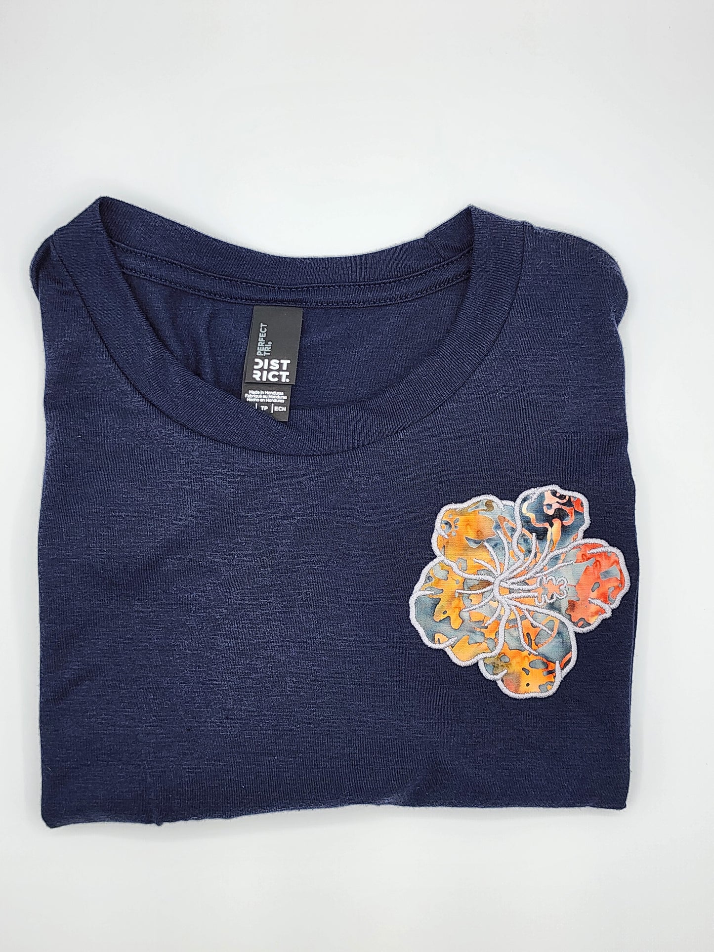 Flower Tee-Navy