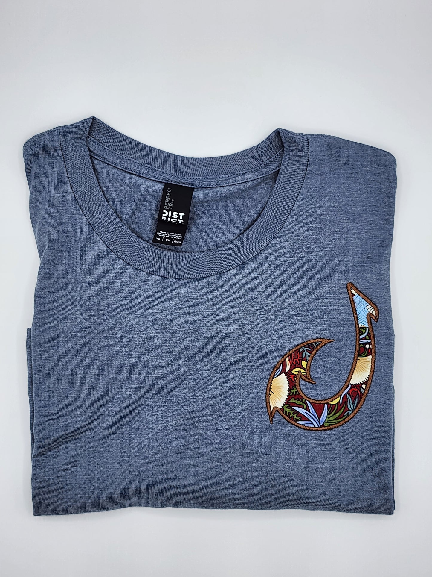 Hook Tee-Flint Blue