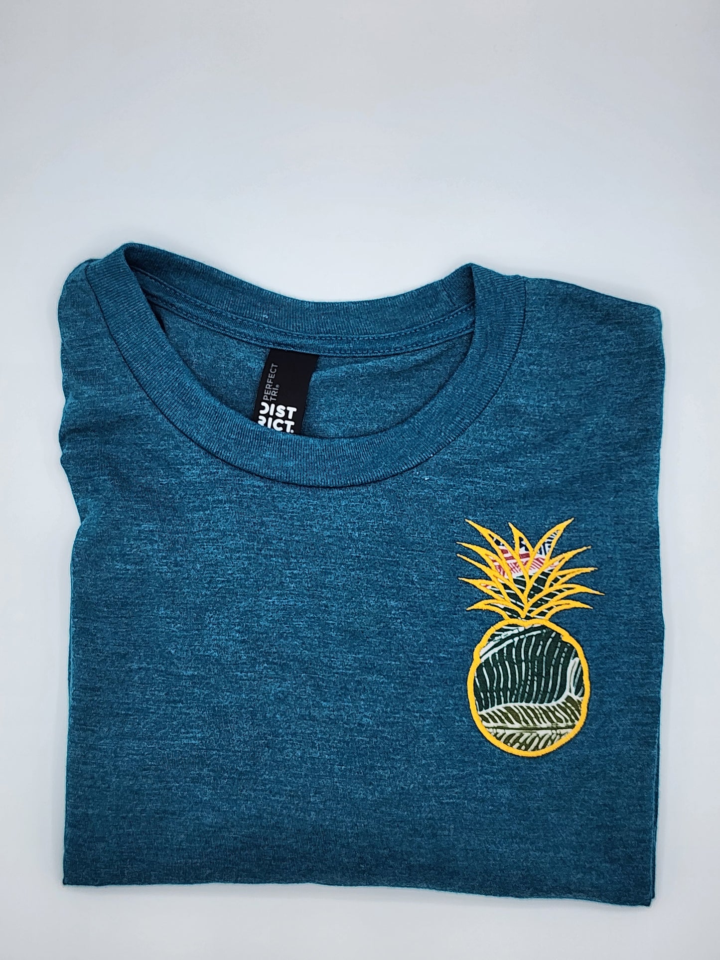 Pineapple Tee-Teal