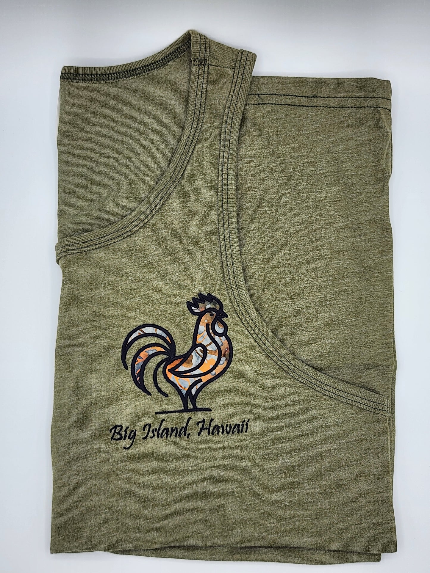 Rooster Tank-Olive Green
