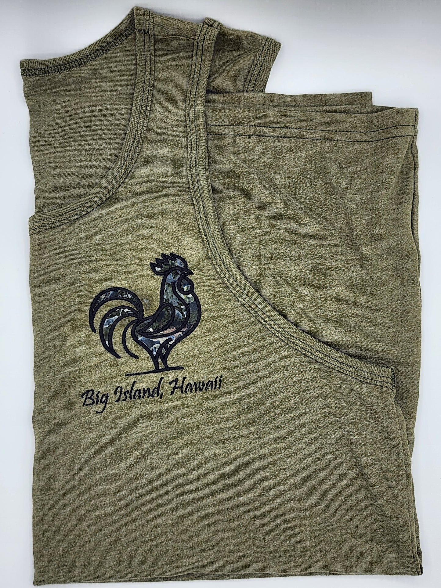 Rooster Tank-Olive Green