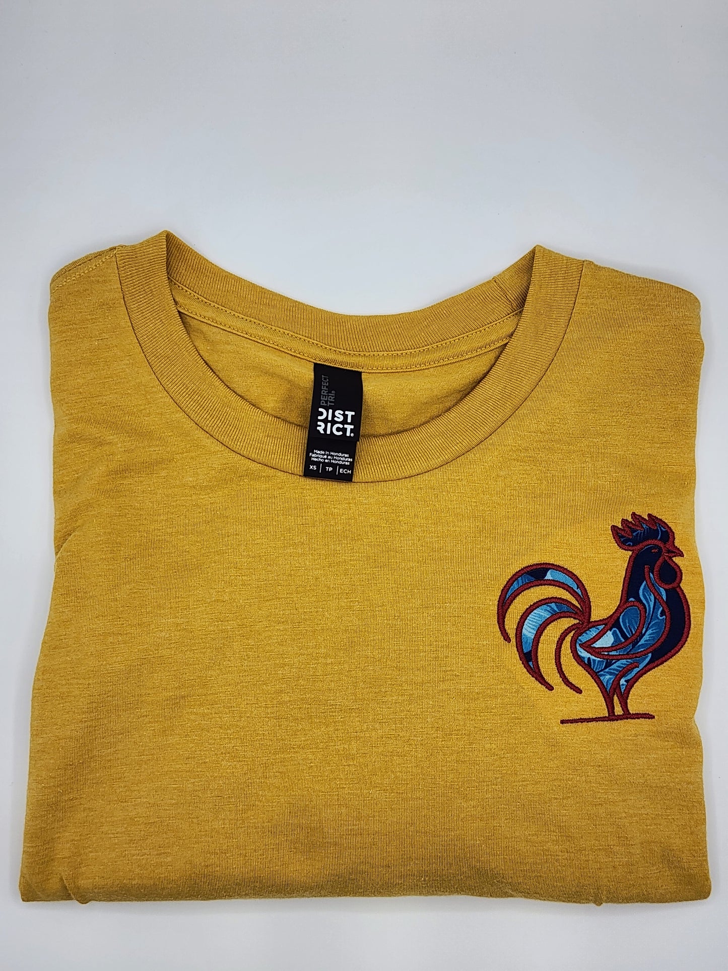 Rooster Tee-Mustard