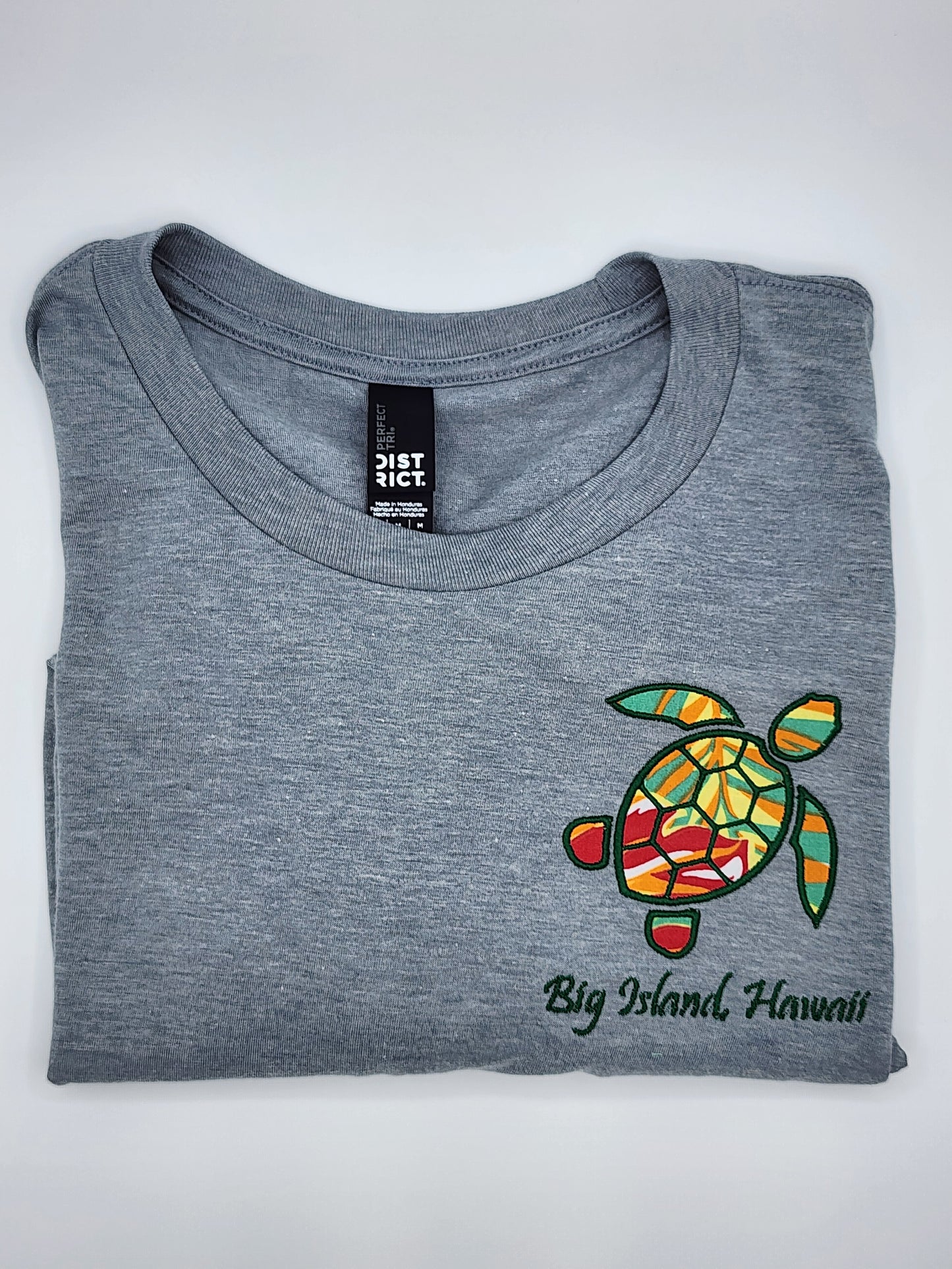 Turtle Tee-Heathered Grey