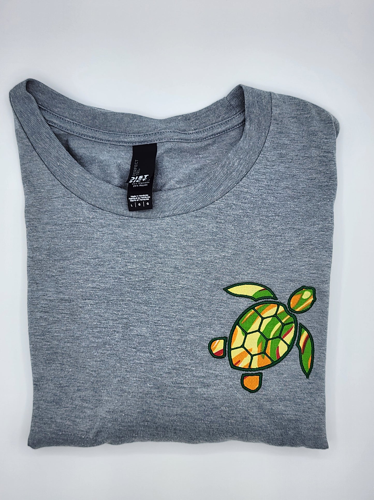 Turtle Tee-Heathered Grey