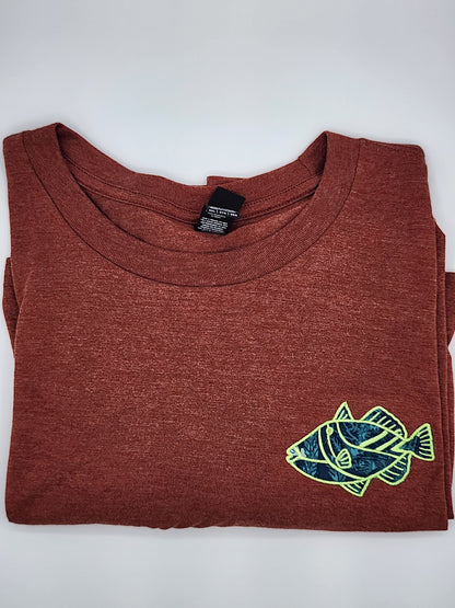 Fish Tee-Russet