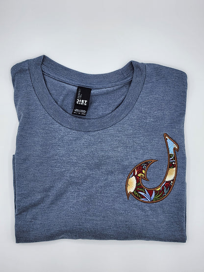 Hook Tee-Flint Blue