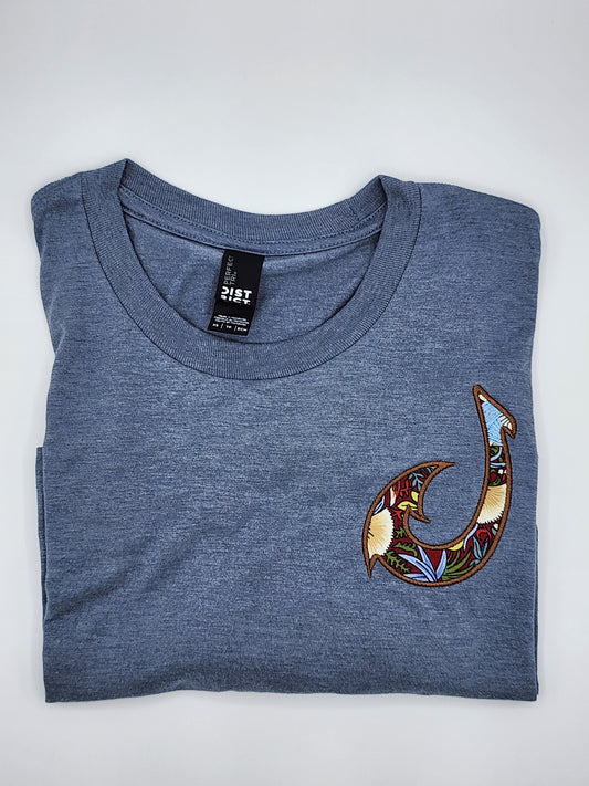 Hook Tee-Flint Blue