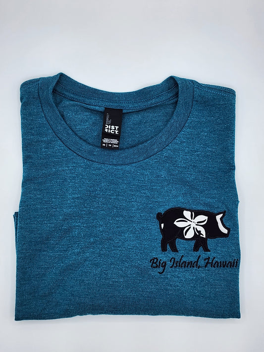 Pig Tee-Teal