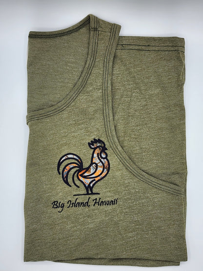 Rooster Tank-Olive Green