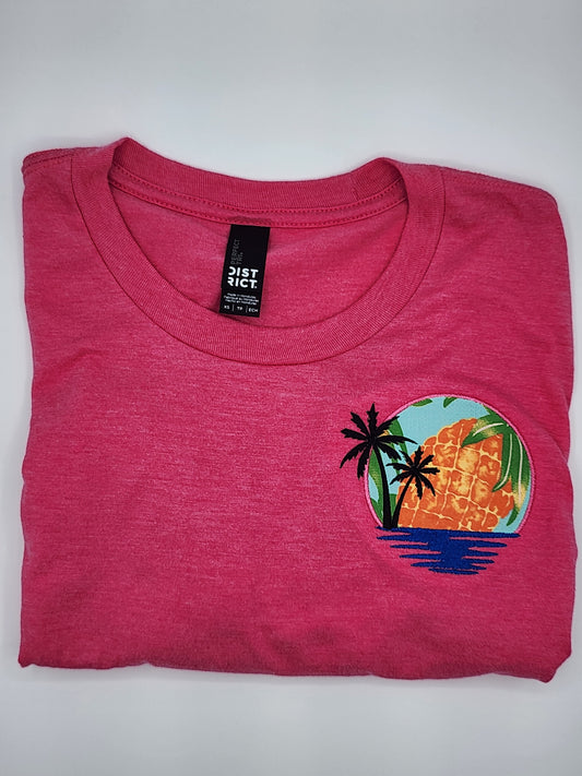 Sunset Tee-Fuchsia